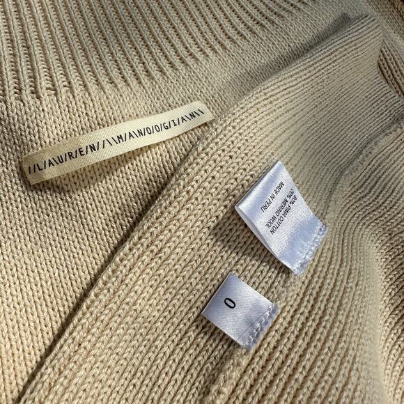 Lauren Manoogian Rib Skirt Crudo Natural Cotton Wool Designer Size 0 XS thru M - Picture 16 of 16